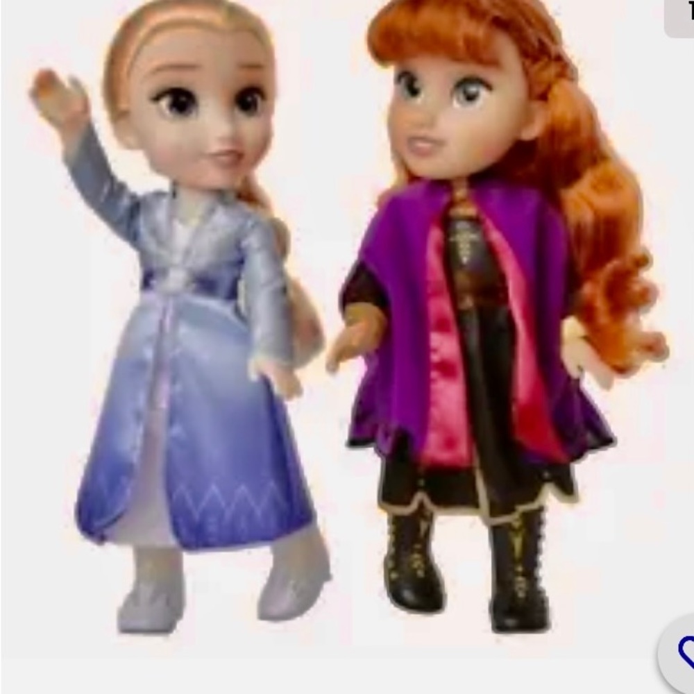 Disney Princess FROZEN  Elsa & Anna  14-Inch Toddler Doll Lot of 2